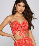 You’ll look stunning in the Such A Charmer Ditsy Floral Smocked Tube Top when paired with its matching separate to create a glam clothing set perfect for parties, date nights, concert outfits, back-to-school attire, or for any summer event!