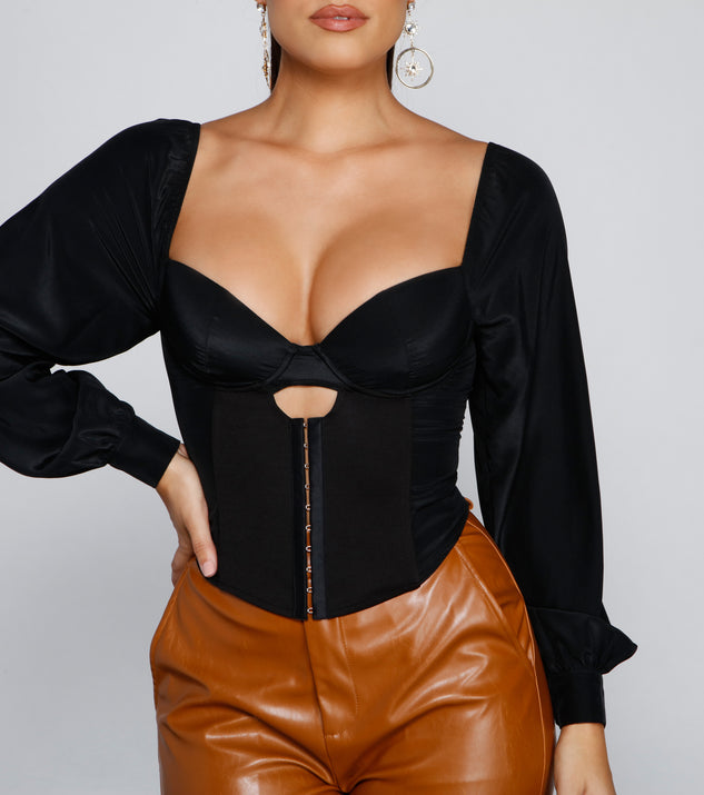 Night-Out Chic Corset Crop Top | Windsor
