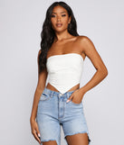 With fun and flirty details, Curves Ahead Tube Top shows off your unique style for a trendy outfit for the summer season!