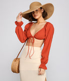 With fun and flirty details, Such A Sweetheart Crop Top shows off your unique style for a trendy outfit for the summer season!