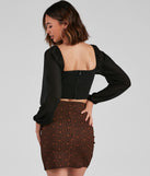 With fun and flirty details, Chic Simplicity Chiffon Crop Top shows off your unique style for a trendy outfit for the summer season!