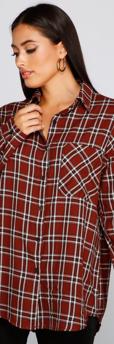 With fun and flirty details, Mad About It Plaid Button Down Shirt shows off your unique style for a trendy outfit for the summer season!