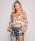 With fun and flirty details, Loved In Florals Puff Sleeve Crop Top shows off your unique style for a trendy outfit for the summer season!