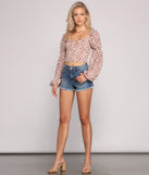 With fun and flirty details, Loved In Florals Puff Sleeve Crop Top shows off your unique style for a trendy outfit for the summer season!