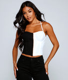 With fun and flirty details, Stylish Diva Colorblock Corset shows off your unique style for a trendy outfit for the summer season!