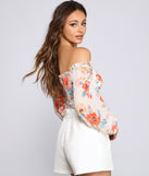 With fun and flirty details, Fresh Floral Chiffon Corset Top shows off your unique style for a trendy outfit for the summer season!