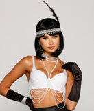 With fun and flirty details, Iconic Glamour Pearl And Rhinestone Bustier shows off your unique style for a trendy outfit for the summer season!