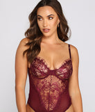 With fun and flirty details, Sultry-Chic Eyelash Lace Bustier Bodysuit shows off your unique style for a trendy outfit for the summer season!