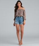 With fun and flirty details, Effortless Beauty Boho Cropped Blouse shows off your unique style for a trendy outfit for the summer season!