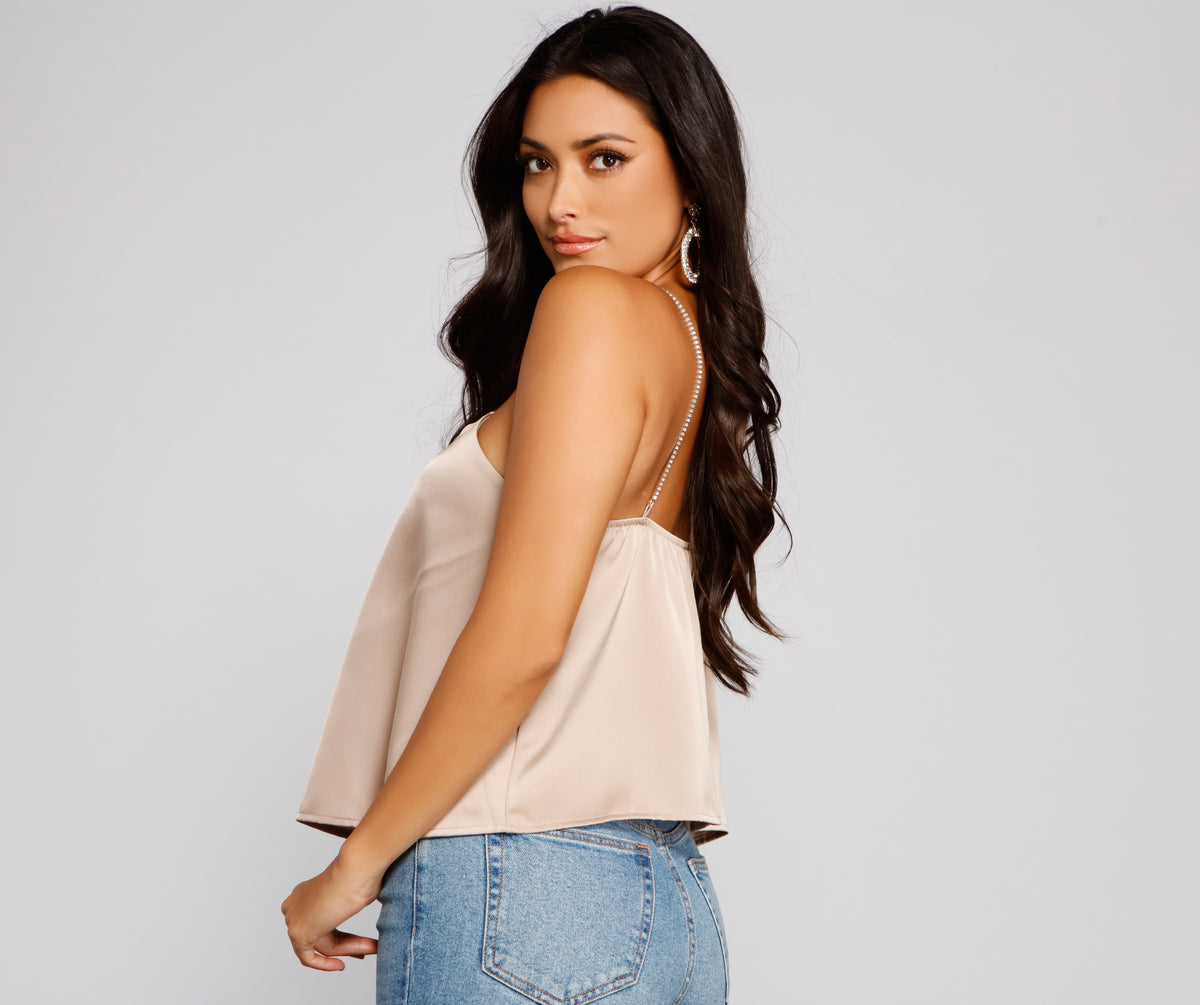 Cover Me Luxe Satin Blouse