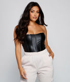 Dress up in Edgy Sleek Corset Bodysuit as your going-out dress for holiday parties, an outfit for NYE, party dress for a girls’ night out, or a going-out outfit for any seasonal event!