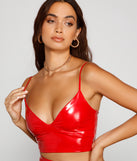With fun and flirty details, Bold Spirit Latex Crop Top shows off your unique style for a trendy outfit for the summer season!