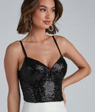 With fun and flirty details, Bring The Dazzle Sequin Bustier shows off your unique style for a trendy outfit for the summer season!
