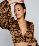With fun and flirty details, Chic Look Leopard Print Crop Top shows off your unique style for a trendy outfit for the summer season!
