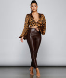 With fun and flirty details, Chic Look Leopard Print Crop Top shows off your unique style for a trendy outfit for the summer season!