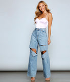 With fun and flirty details, Captivating And Chic Satin Bodysuit shows off your unique style for a trendy outfit for the summer season!