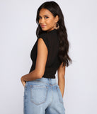 With fun and flirty details, Preppy And Chic Crop Top shows off your unique style for a trendy outfit for the summer season!