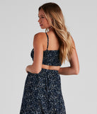 Kaleidoscope Boho Tie-Front Top is a trendy pick to create 2023 festival outfits, festival dresses, outfits for concerts or raves, and complete your best party outfits!