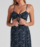 With fun and flirty details, Kaleidoscope Boho Tie-Front Top shows off your unique style for a trendy outfit for the summer season!