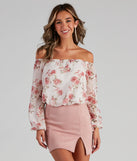 With fun and flirty details, Day Soiree Floral Chiffon Blouse shows off your unique style for a trendy outfit for the summer season!