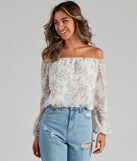 With fun and flirty details, Flower Bundles Chiffon Blouse shows off your unique style for a trendy outfit for the summer season!