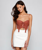 With fun and flirty details, Stunning And Chic Cropped Corset shows off your unique style for a trendy outfit for the summer season!