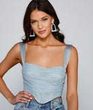 Dress up in That Next Glam Look Crop Top as your going-out dress for holiday parties, an outfit for NYE, party dress for a girls’ night out, or a going-out outfit for any seasonal event!