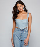 With fun and flirty details, That Next Glam Look Crop Top shows off your unique style for a trendy outfit for the summer season!