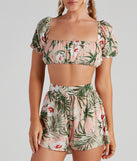 With fun and flirty details, On Vacay Tropical Puff Sleeve Top shows off your unique style for a trendy outfit for the summer season!