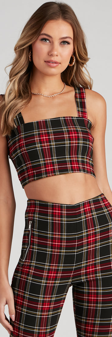 You’ll look stunning in the Perfect In Plaid Crop Tank when paired with its matching separate to create a glam clothing set perfect for parties, date nights, concert outfits, back-to-school attire, or for any summer event!