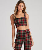 You’ll look stunning in the Perfect In Plaid Crop Tank when paired with its matching separate to create a glam clothing set perfect for parties, date nights, concert outfits, back-to-school attire, or for any summer event!
