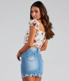 With fun and flirty details, Bring The Charm Floral Corset Top shows off your unique style for a trendy outfit for the summer season!