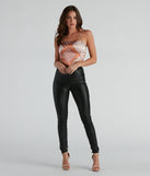 With fun and flirty details, Night Views Paisley Satin Scarf Top shows off your unique style for a trendy outfit for the summer season!