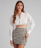With fun and flirty details, Elevated Basic Collared Crop Top shows off your unique style for a trendy outfit for the summer season!