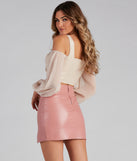 With fun and flirty details, Sleek And Fab Faux Leather Bustier shows off your unique style for a trendy outfit for the summer season!