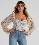 With fun and flirty details, Tropic Ready Floral Chiffon Corset shows off your unique style for a trendy outfit for the summer season!