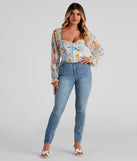 With fun and flirty details, Tropic Ready Floral Chiffon Corset shows off your unique style for a trendy outfit for the summer season!