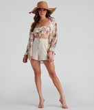 With fun and flirty details, Blushing Tropics Button-Up Top shows off your unique style for a trendy outfit for the summer season!