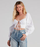 With fun and flirty details, Charming Chic Peasant Sleeve Top shows off your unique style for a trendy outfit for the summer season!