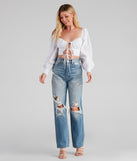 With fun and flirty details, Charming Chic Peasant Sleeve Top shows off your unique style for a trendy outfit for the summer season!