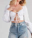 With fun and flirty details, Charming Chic Peasant Sleeve Top shows off your unique style for a trendy outfit for the summer season!