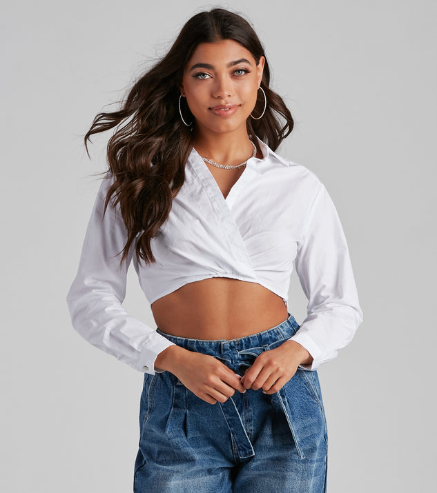 With fun and flirty details, Casual Preppy Vibes Crop Top shows off your unique style for a trendy outfit for the summer season!