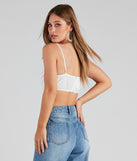 With fun and flirty details, New Beau Lace-Up Crop Top shows off your unique style for a trendy outfit for the summer season!