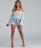 With fun and flirty details, Radar On Florals Smocked Crop Top shows off your unique style for a trendy outfit for the summer season!