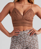 With fun and flirty details, Boho Bliss Crochet Lace Crop Top shows off your unique style for a trendy outfit for the summer season!