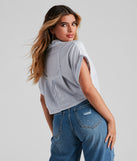 With fun and flirty details, Beach Cottage Striped Linen Top shows off your unique style for a trendy outfit for the summer season!