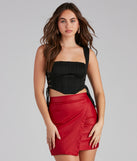 Another Drink Lace-Up Ponte Bustier is a trendy pick to create 2023 festival outfits, festival dresses, outfits for concerts or raves, and complete your best party outfits!