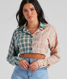 With fun and flirty details, Checkin' In Plaid Crop Top shows off your unique style for a trendy outfit for the summer season!