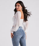 With fun and flirty details, the Breezy Chiffon Cropped Corset Blouse shows off your unique style for a trendy outfit for summer!