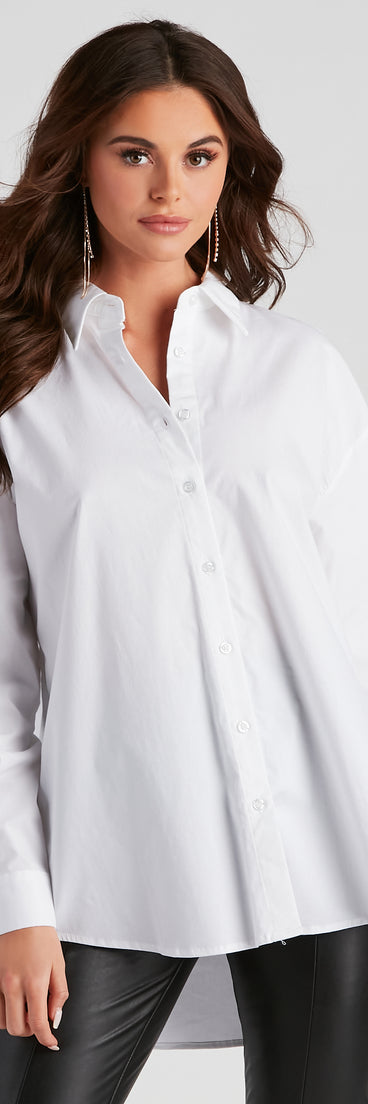 The trendy What's Poppin Collar Button Down Top is the perfect pick to create a holiday outfit, new years attire, cocktail outfit, or party look for any seasonal event!